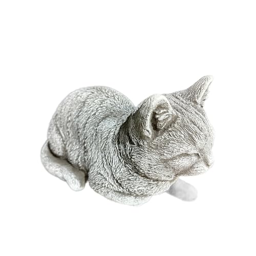 OriginalPaul Skulp & Betondesign Steinfigur Katze Mia für Garten und Terrasse aus frostsicherem Steinguss…