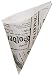 Paper Food Cones with English Newspaper Design Holds 8.5-ounces (Package of 100)