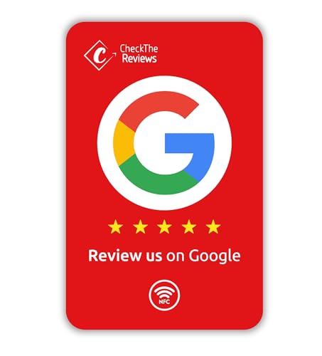 Digital NFC Card - Smart Gadget for Reputation Management - Compatible with Google, Facebook, TripAdvisor - NFC Tap Card for Customer Feedback (1 Pack)