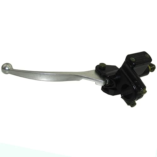 Miniatura 6 de DJ-Motor Palanca de embrague de freno hidráulico delantera izquierda de 0.866 in, cilindro maestro, tornillo banjo de 0.315 in para motocicleta Pit