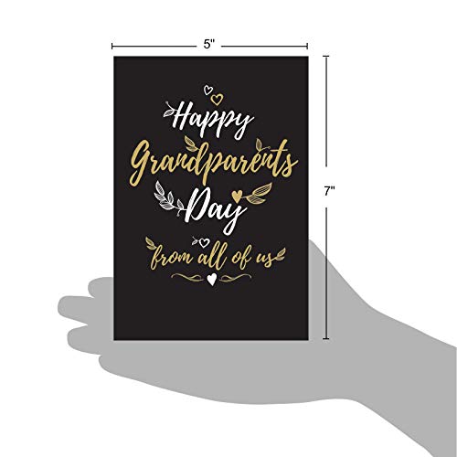 The Best Card Company - Loving Grandparent's Day Card From Family - Grandma, Grandpa Greeting - Happy Grandparents Day From All C5696Grg-Us #TOP5