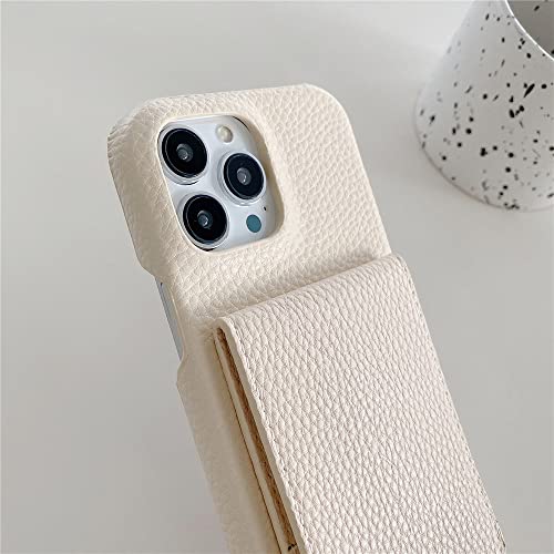 Funda de cuero con tapa para iPhone 12 y iPhone 11 con cubierta de soporte y ranuras para fotos 4
