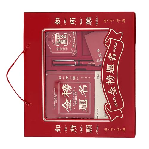 Coffret cadeau de remise de diplôme Omabeta en papier premium rouge inscriptible