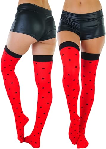 Image of ToBeInStyle Women's Nylon Thigh High Schoolgirl Opaque Stockings