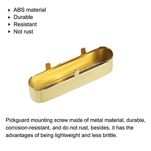 PATIKIL Guitar Neck Pickup Cover TL Style Metal Neck Pickup Cover for Electric Guitar Golden, 65*14.5*15.2mm - Image 4