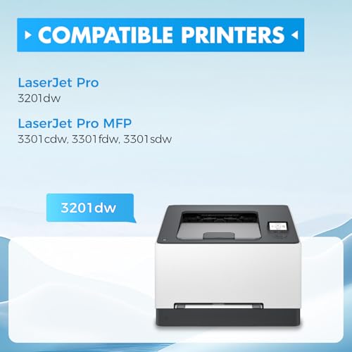 Image of 218X Toner Cartridges 4 Pack Compatible Replacement for HP 218A W2180A W2181A W2182A W2183A 218X W2180X Black Compatible with HP Color LaserJet Pro MFP3201dw MFP 3301fdw 3301sdw 3301cdw Printer
