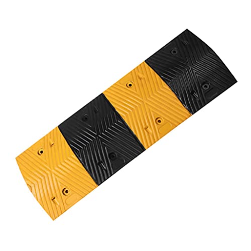 Tope de Velocidad de Tráfico de Caucho de 39.4 Pulgadas de Largo 1.2 "/1.6" / 2 "de Altura Estacionamiento Modular para Entrada de Vehículos de Servicio Pesado para Uso en Automóviles Camiones Auto Cover