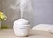 Infinitely Great Home Decor Center Mini humidificateur d'air électrique silencieux en forme de cuiseur à riz - 230 ml - Décoration de chambre à coucher (blanc)