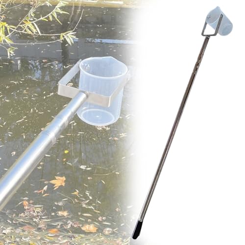 Muestreador de Agua para Exteriores con Pértiga para Líquidos,Kit de Cucharón Telescópico para Muestreo de Agua con Escala,Portátil para La Recolección de Muestras,500ml,0.98~2.5m/3.2~8.2ft