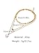 Aikooch Bead Bird Sequins Multilayer Choker Necklace for Women Golden