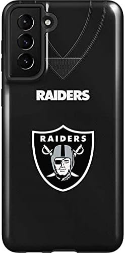Skinit Pro Phone Case Compatible with Galaxy S21 FE - Officially Licensed NFL Las Vegas Raiders Team Jersey Design