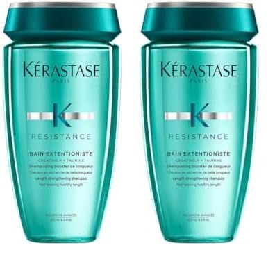 KÉRASTASE Résistance - Bain Extentioniste - Shampoing Booster de Longueur - Répare & Stimule - Technologie Créatine R® & Taurine - Cheveux Longs Abîmés - 250 ml (Lot de 2)