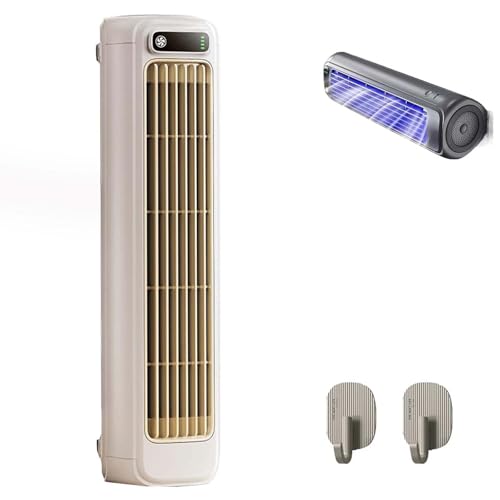 Ventilador de refrigeración, aire acondicionado portátil, ventilador de torre de escritorio de carga USB con 3 velocidades para oficina, dormitorio, cocina