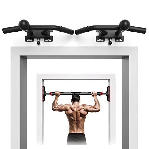 Onetwofit Doorway Pull Up Bar And Wall Mounted Pull Up Bar Bundle #TOP6