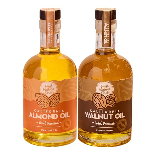 Fresh Vintage Farms Cold Pressed Almond &amp; Walnut Oil - 12.68 Fl Oz, Pack 2