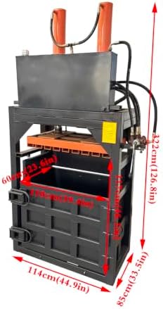 EQCOTWEA 40T Vertical Hydraulic Baler Dual-Cylinder Waste Paper Compactor - 5