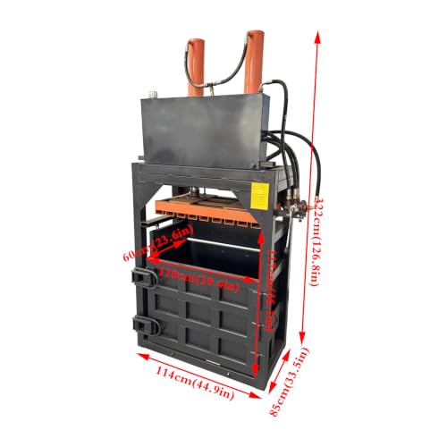 INTSUPERMAI 40 Ton Vertical Hydraulic Baler, Cardboard Waste Compactor
