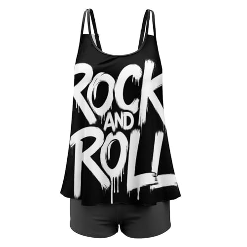 Women's Fashion Swimsuits Tummy Control Tankini Sets Two Piece Swimwear4