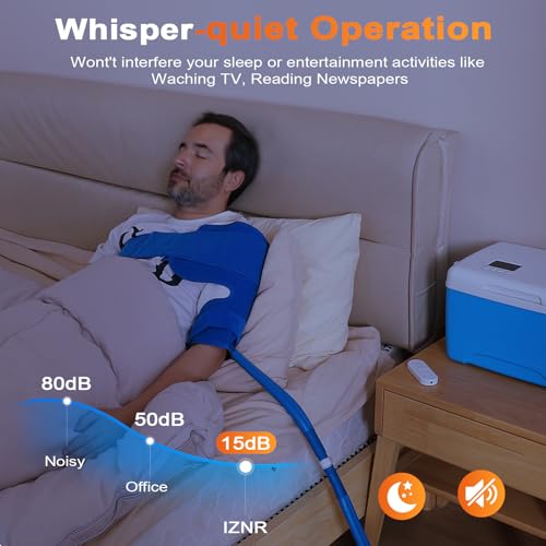 Image of Upgraded Ice Machine for Knee After Surgery | Power-Saving Mode & Wireless Remote Control & Timer & LED Screen, Joint Ankle Elbow Replacement Cold Therapy Compression Pad, Cryotherapy Pain Relief