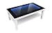 Produktbild FORAM Modern Couchtisch Glastisch Beistelltisch Tiefeneffekt Tisch LED 3D (90x55, weiß)