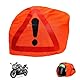 Guanici Motorrad Warndreieck Helmbeutel Erste Hilfe Pannendreieck Motorrad für Markierung von Gefahrenstellen bei Unfällen Unfallstellen Verwendet (46 x 43 cm Orange Farbe)