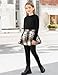Oranchids Girls Clothes Size 5 6t Girls Clothes Long Sleeve Crew Neck Black Knit T-Shirts and Brown Plaid Skirt Leggings Pants 2 Piece Fall Winter Outfits Thanksgiving Outfit