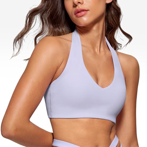 Image of INGIA Halter Longline Sports Bra Padded | Yoga, Workout, Low Back, Crop Top, with Built in Bra, for Women