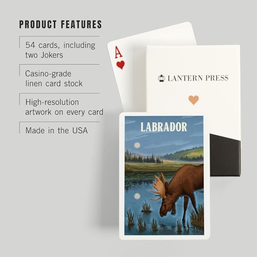 Lantern Press Labrador Naipes Póker 52 cartas miniatura 3