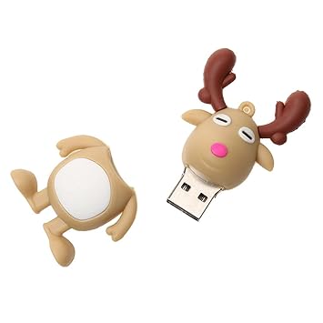 BIGLIST Christmas Deer U Disk USB 2.0 Flash Drive Pendrive Memory Stick U Disk 32G