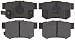 Raybestos PGD536C Professional Grade Ceramic Disc Brake Pad Set