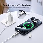 4 Emballer Lightning à USB C Adaptateur pour iPhone 15/16/17/17 Pro Max/Plus, Samsung S25,Charge d'appui & Transfert de données, Câble de connecteur de chargeur de type C, Allumage de la femelle USB C Adaptateur Homme, Pas pour l'audio
