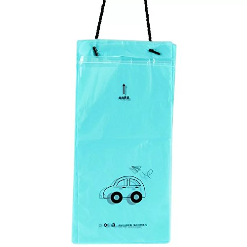 LareinaXXXCar Biodegradable Trash Bag, Disposable Garbage Bag, Best Can Bin Container of Waste Rubbish Litter for Auto Vehicle Office Kichen bathroom Study Room, 50 Pack