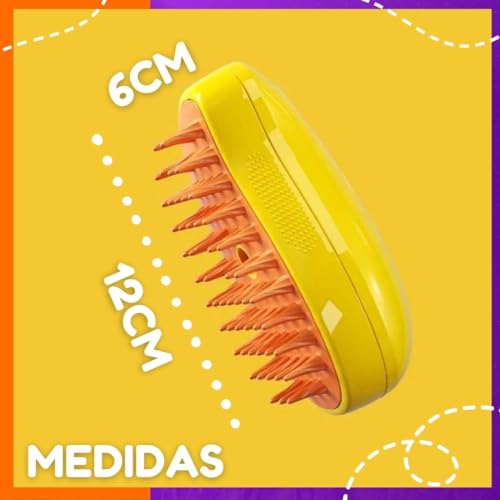 Escova Elétrica Vapor Tira Pelos Cães e Gatos