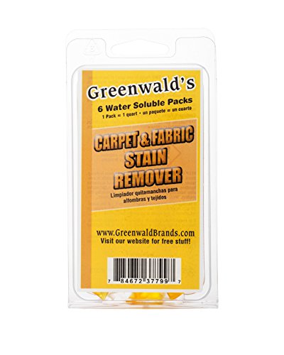 Greenwald's Carpet, Upholstery & Fabric Stain Remover - Easy Refills Make 6 32-oz Spray Bottles Guarantee