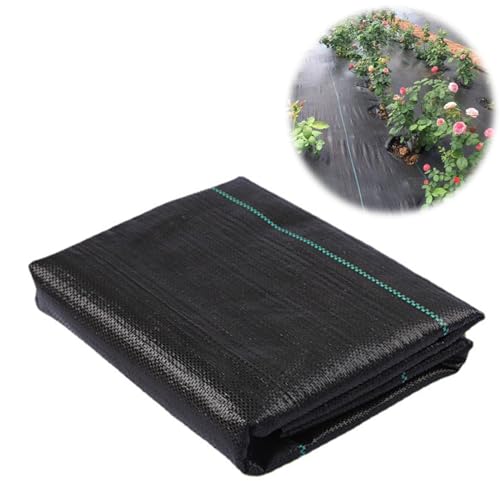 Malla Antihierbas, Tela Antihierbas Jardin, Malla Contra Malas Hierbas, Tela Geotextil, para Control de Maleza, Permeable al Agua, Transpirable, Resistente al Desgarro, para Agricultura, 2m x 2m