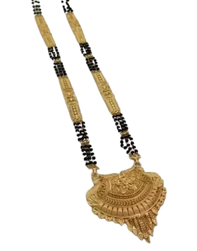 Diva Chic Mangal sutra | Gold-Plated Alloy Big Pendant, Non-Adjustable, Free Size. (default, Standard).-image-36
