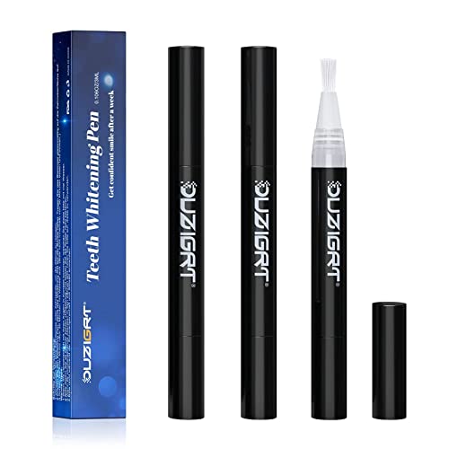 Teeth Whitening Gel, DOUCEUR 3pcs Teeth Whitening Pen Teeth Bleaching Whitening Teeth, No Sensitivity and Painless