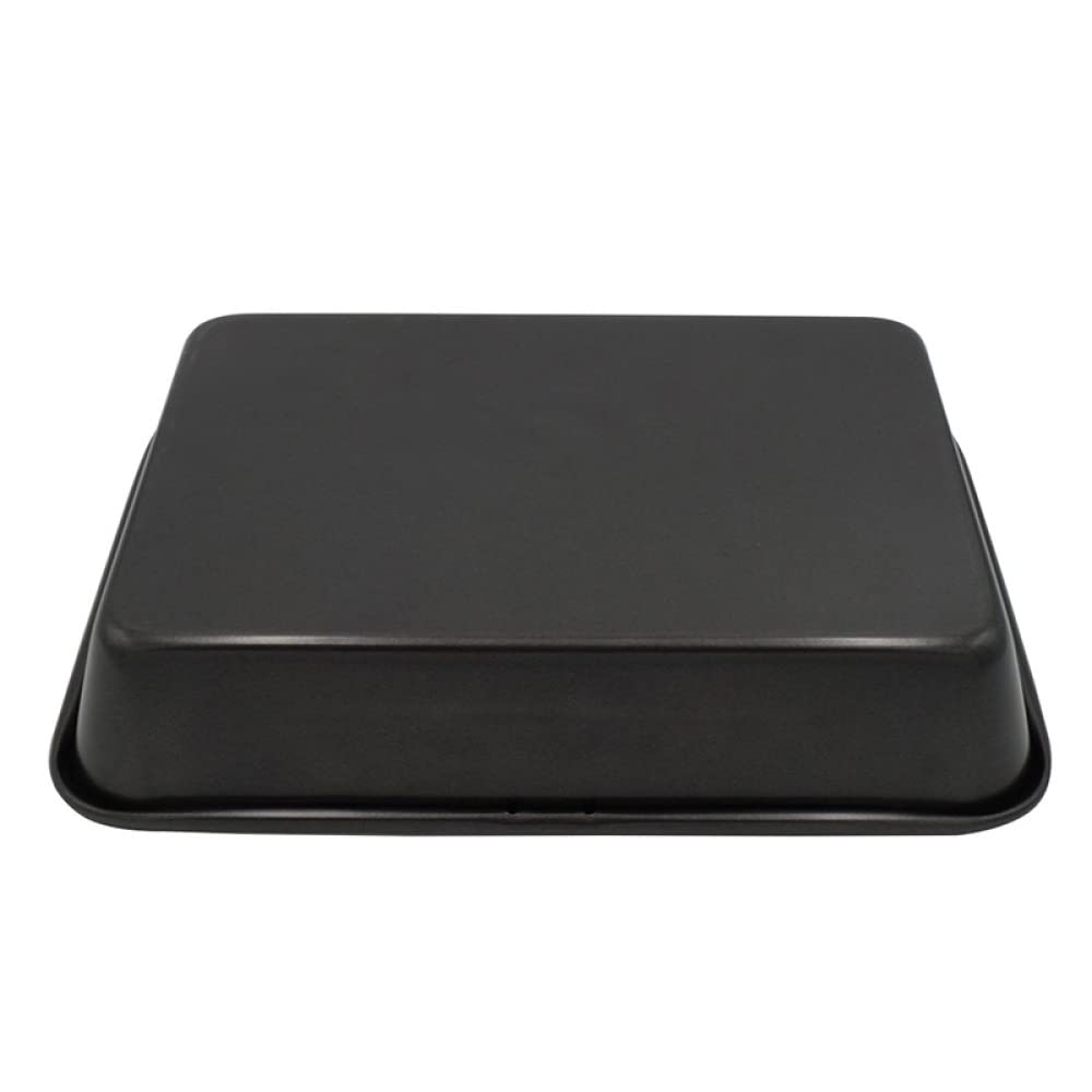 ACiyD Bandeja Rectangular para Hornear de Acero al Carbono Negro, Pan Tostado, Pan, Pastel, Utensilios para Hornear, repostería, Utensilios para Hornear antiadherentes (34,3x24,1x6,2 cm)
