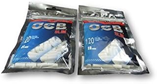 OCB Filter Tips Slim Rolling Papers Filters Cigarette Papers Filters Smoking Papers Filters Pack of 2 Bags from SUDESH ENTERPRISES
