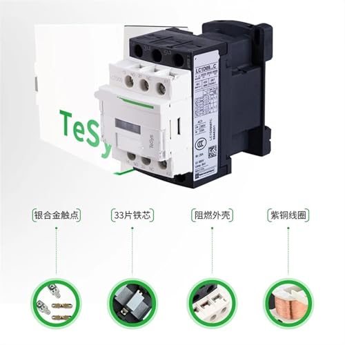 Contacteur CA tripolaire LC1D09A 24V noir pour circuit de commande - 3