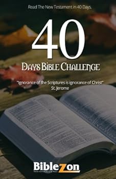 Paperback 40 Days Bible Challenge: Read the New Testament in 40 Days Book