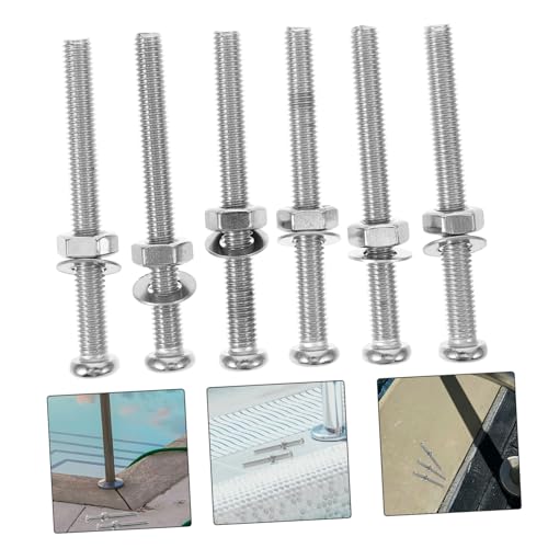 Tornillos de reemplazo para escalera de piscina 6 piezas miniatura 6