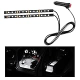 Ohleats Fita de LED para carro, 24 luzes LED RGB para ambientes interiores automotivos, isqueiro sob o painel, luz noturna ambiente, kit de iluminação de lâmpada decorativa de interiores acessórios