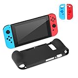 Ostrich Nintendo Switch Soft Anti-slip Silicone Back Case and Joy-Cons Anti-Scratch Protective Back Cover