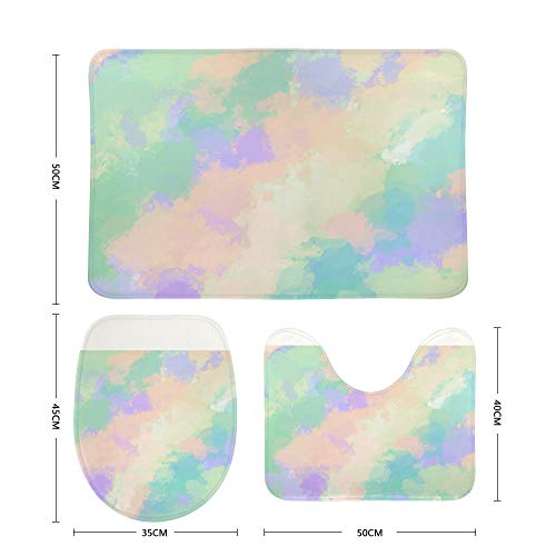 Tapis de salle de bain de qualité supérieure couleur dégradée - 3