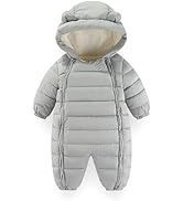 Kobilee Baby Overall Winter Fleece - Kuscheliger Schneeanzug Mit Kapuze