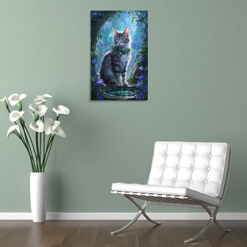 Devon Rex murale decoration affiche peinture sur toile chambre 40x60cm