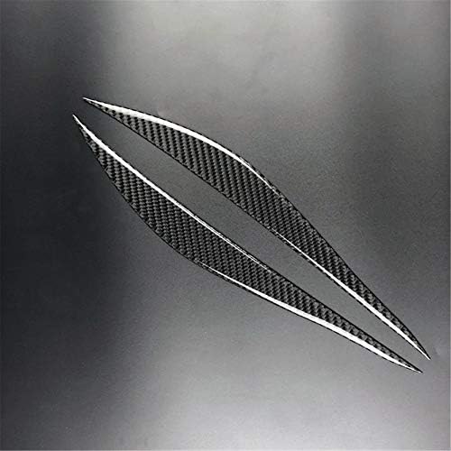 Carbon Fiber Headlight Eyebrow Eyelid Frame Decal Cover Trim for BMW 3er 3 Series F30 F31 F34 318 328 320 325 330 2011-2018 3DM (Classic)