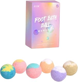 FOMIYES 6pcs Bath Salt Ball Foot Bath Pills Mini Body Wash Mini Stuffies Goody Bags Stuffers Bubble Bath Bombs Manicure Spa Balls Foot Bath Bombs Round Bathing Balls Feet Care Bath Bombs