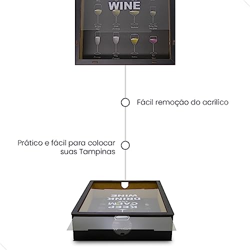 Porta Tampinhas Moldura Mt P - Tipos de Copos - cód. 2582